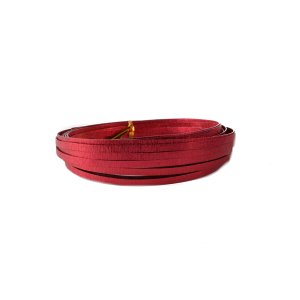 Aluminum Wire Embossed Ø 5mm Flat - 10m - Color Red