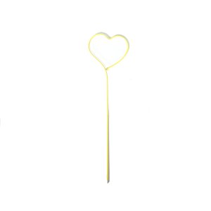 Flower Plug Heart - 29cm Long - Color Yellow