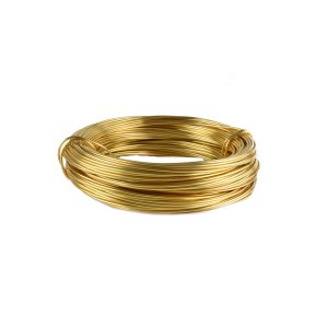 Aluminum Wire Ø 2mm - 5m / Color Light Gold