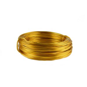 Aluminum Wire Ø 2mm - 5m / Color Gold
