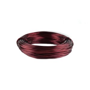 Aluminum Wire Ø 2mm - 5m / Color Dark Red