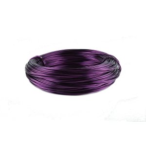 Aluminum Wire Ø 2mm - 12m / Color Aubergine