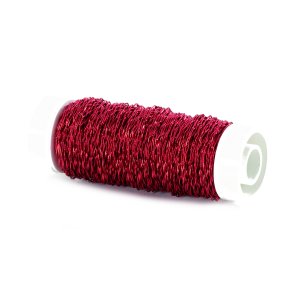 Bouillondrahteffekt - 100Gr. Spule - Farbe Rot