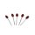 Decoration Needles - Sheet - 60mm Long - Color Red - 40Piece