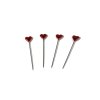 Decoration Needles - Heart - 60mm Long - Color Red - 40Piece
