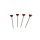 Decoration Needles - Heart - 60mm Long - Color Red - 40Piece