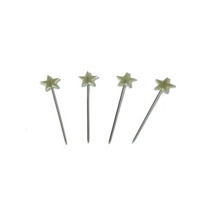 Decoration Needles - Star - 60mm Long - Color Creme