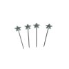 Decoration Needles - Star - 60mm Long - Color Silver