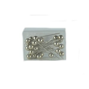 Pearl Needles - Ø 10mm - ca. 250Pieces - Color Shine Effect Silver