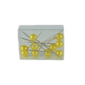 Pearl Needles - Ø 20mm - ca. 50Pieces - Color Yellow