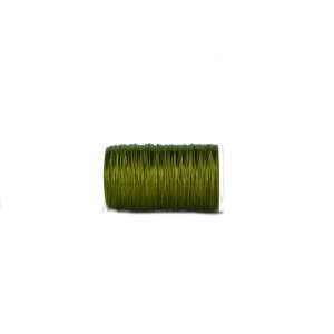 Premium Dekodraht 0,3mm - 100gr. Snapspule - Farbe / Olivgrün