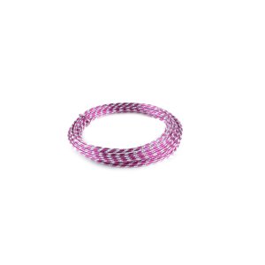 Aluminiumdraht Ø 2mm Diamanteffekt - 10m / Farbe Pink