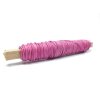 Paper Wrapping Wire - Wooden Stick - Color / Pink