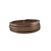 Aluminum Wire Embossed Ø 5mm Flat - 10m - Color Brown